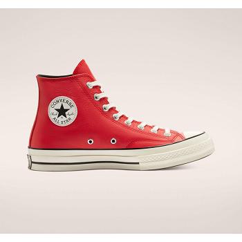 Converse Color Kožené Chuck 70 Hi Cervene - Panske Tenisky